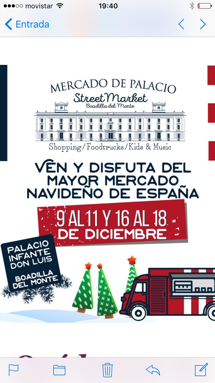 Street Market navideño en el Palacio de Boadilla del Monte